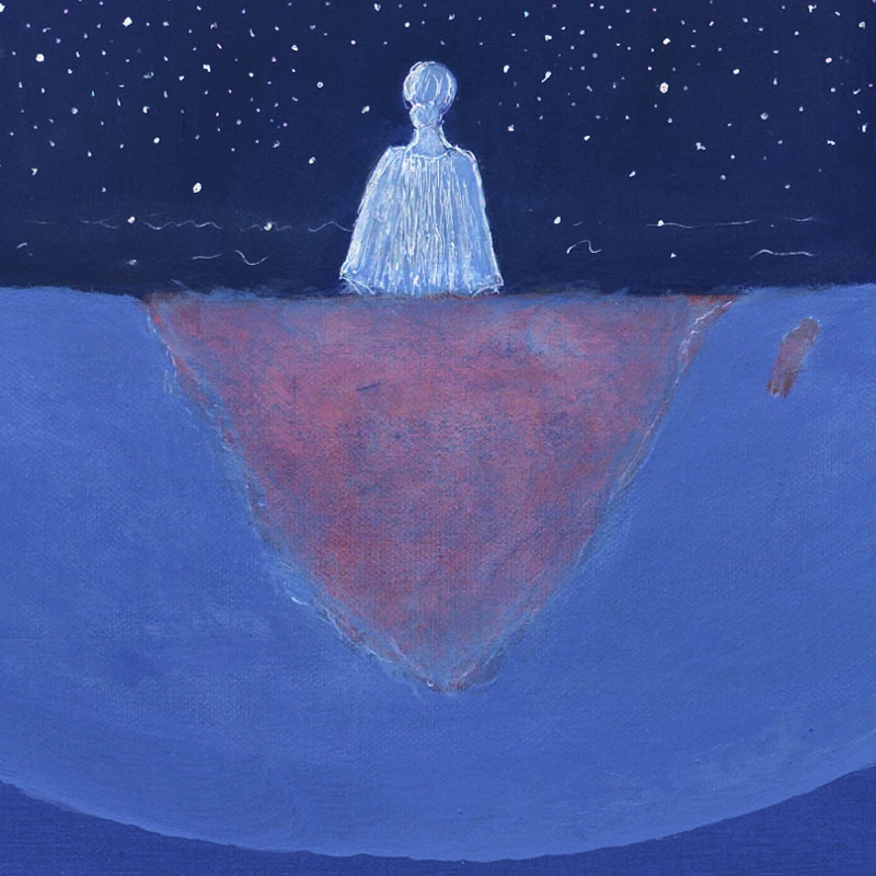 Donna tra le stelle dentro il mondo
